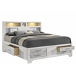 Soul Queen 4PC Set including Manufactured Wood & Marble Accents in White