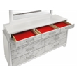 Soul Queen 4PC Set including Manufactured Wood & Marble Accents in White