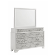 Soul Queen 4PC Set including Manufactured Wood & Marble Accents in White
