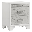 Soul King 4PC Set including Manufactured Wood & Marble Accents in White