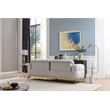 Zoe Sofa with Cut Chenille & Lumbar Support in Gray