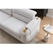 Zoe Sofa with Cut Chenille & Lumbar Support in Gray