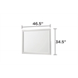 Soul Mirror with Manufactured Wood & Sleek Frame in White(Includes Mirror Only)