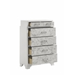 Soul Chest with Manufactured Wood & Marble Accent Drawers in White