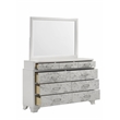 Soul Full 4PC Set including Manufactured Wood & Marble Accents in White