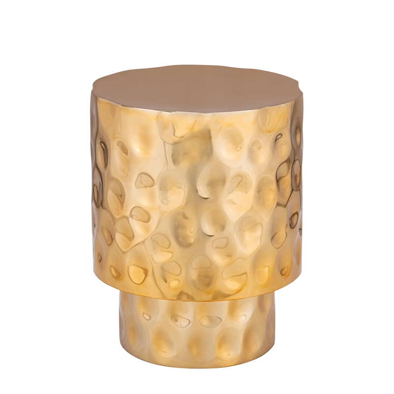 ET 90 Modern Style End Table made with Metal in Gold