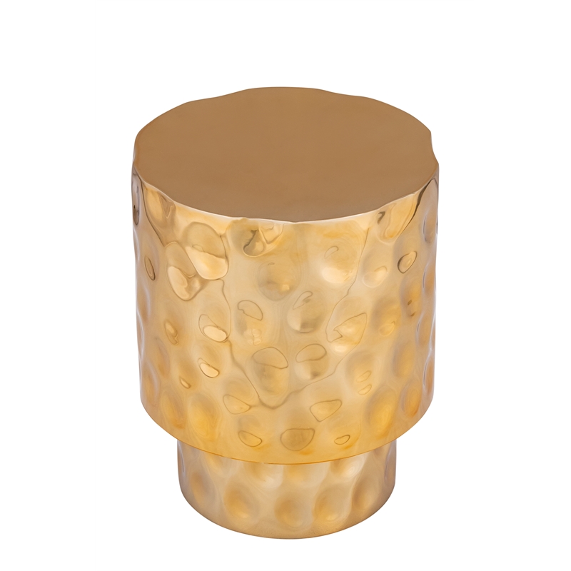 ET 90 Modern Style End Table made with Metal in Gold