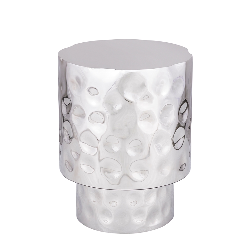 ET 90 END Table Modern Style Table made with Metal in Silver