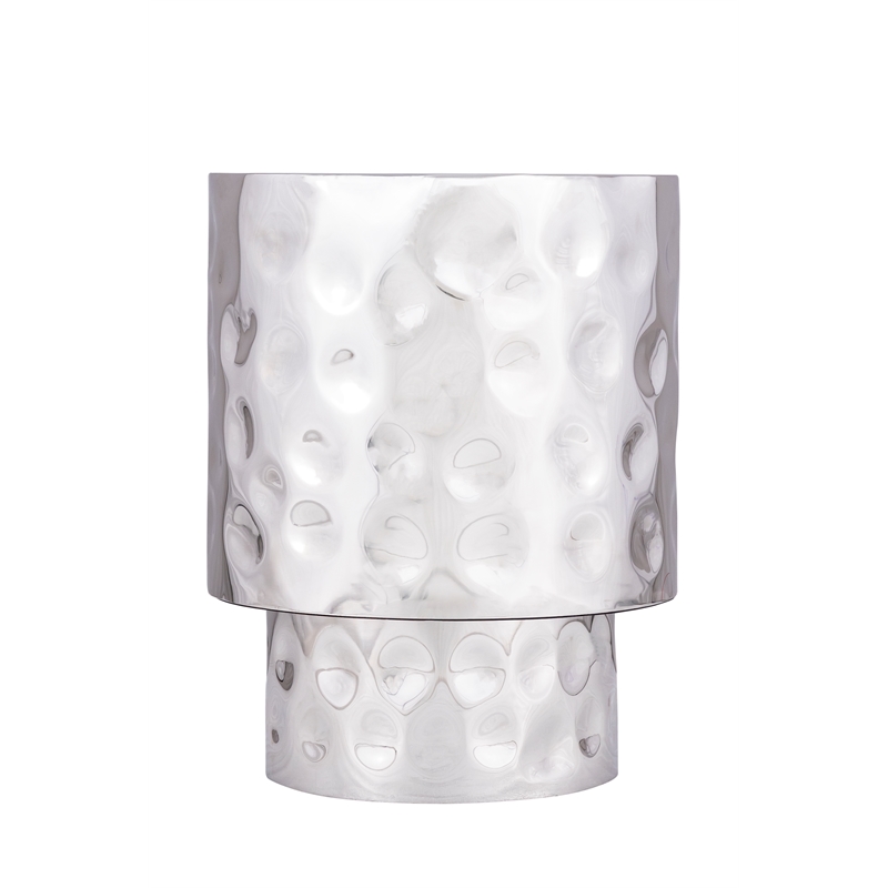 ET 90 END Table Modern Style Table made with Metal in Silver