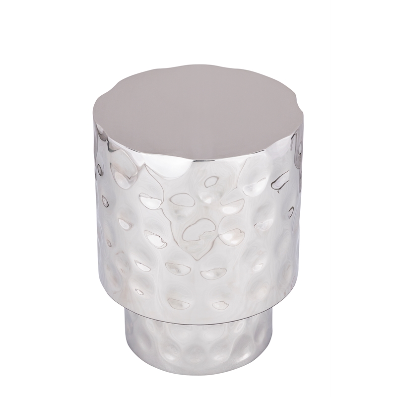 ET 90 END Table Modern Style Table made with Metal in Silver