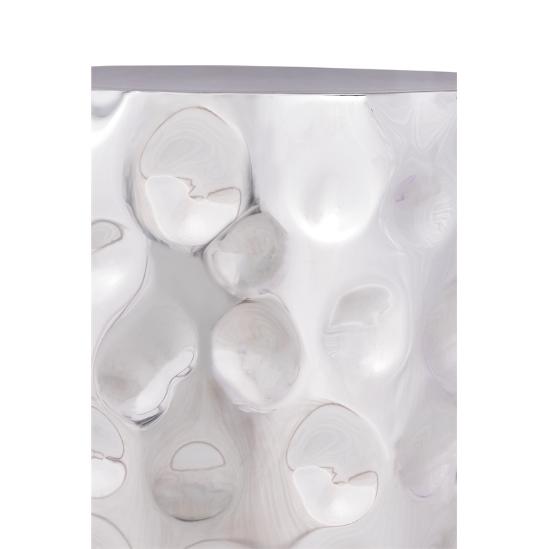 ET 90 END Table Modern Style Table made with Metal in Silver