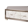 Desire King Bed with Manufactured Wood LED Headboard in White
