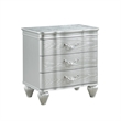 Eros King 5PC Bedroom Set with Manufactured Wood & Tufted Detailing in Silver
