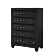 Encore 5PC Queen Bedroom Set including Manufactured Wood & Fireplace in Black
