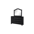 Encore 5PC Queen Bedroom Set including Manufactured Wood & Fireplace in Black