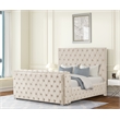 Encore 5PC Queen Vanity Set including Manufactured Wood & Fireplace in Beige