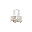 Encore 5PC Queen Vanity Set including Manufactured Wood & Fireplace in Beige