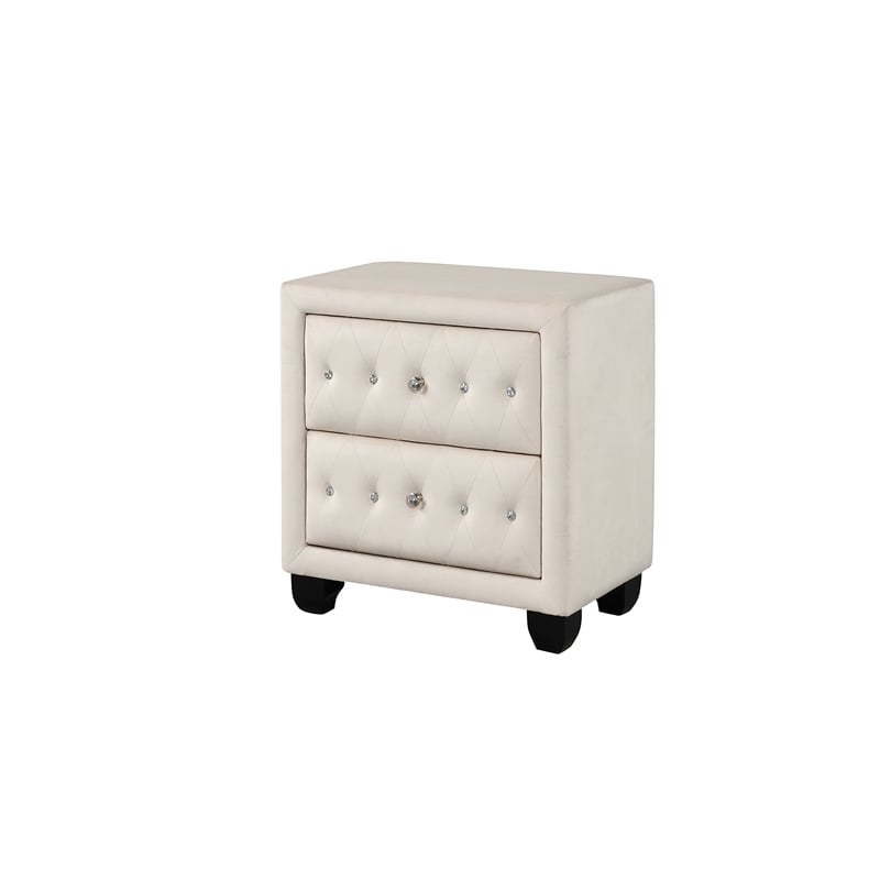 Encore 4PC King Vanity Set including Manufactured Wood & Fireplace in Beige