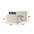 Encore 4PC King Vanity Set including Manufactured Wood & Fireplace in Beige