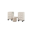 Encore 4PC King Vanity Set including Manufactured Wood & Fireplace in Beige