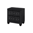 Encore 4PC Queen Vanity Set including Manufactured Wood & Fireplace in Black