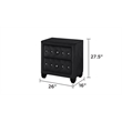 Encore 5PC King Vanity Set including Manufactured Wood & Fireplace in Black