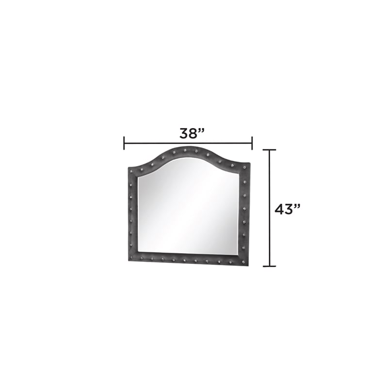 Encore 4PC Queen Bedroom Set including Manufactured Wood & Fireplace in Gray