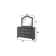 Encore 4PC Queen Bedroom Set including Manufactured Wood & Fireplace in Gray