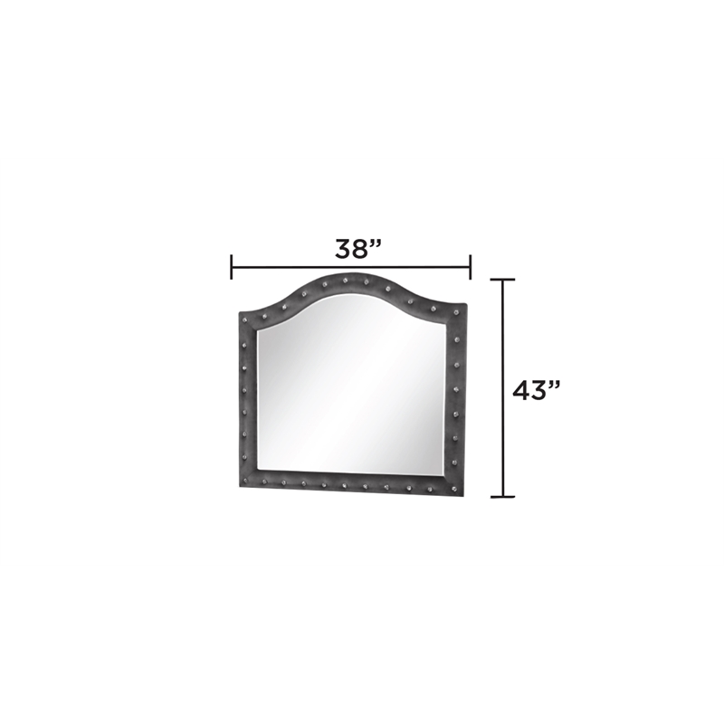 Encore 5PC King Bedroom Set including Manufactured Wood & Fireplace in Gray