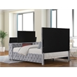 Encore 4PC Queen Vanity Set including Manufactured Wood & Fireplace in Gray