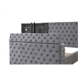 Encore 4PC King Vanity Set including Manufactured Wood & Fireplace in Gray