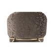 Onyx Modern Chair With Gold Legs- Velvet Fabric & Drak Gray Color