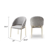 Onyx Modern Chair With Gold Legs - Velvet Fabric & Light Gray Color