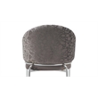 Onyx Chair With Stainless Legs -  Velvet Fabric & Dark Gray Color
