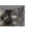 ET-90 Modern Style Hand Hammered End Table in stainless steel Nickel
