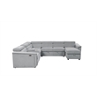 Harvey Modern Style Power Recliner Sectional Gray