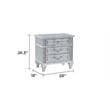 Mystic Modern Style LED King 5PC Bedroom Set in Silver
