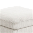 Bentley Modern style Ottoman made with Corduroy Fabric Cream