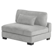 Bentley Setup 3 Modern style Sectional made with Corduroy Fabric in Gray