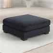Bentley Setup 2 Modern style Sectional made with Corduroy Fabric in Black