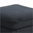 Bentley Setup 2 Modern style Sectional made with Corduroy Fabric in Black