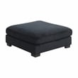 Bentley Setup 2 Modern style Sectional made with Corduroy Fabric in Black
