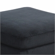 Bentley Setup 3 Modern style Sectional made with Corduroy Fabric in Black