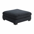 Bentley Setup 3 Modern style Sectional made with Corduroy Fabric in Black