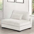 Bentley Setup 3 Modern style Sectional made with Corduroy Fabric in Cream