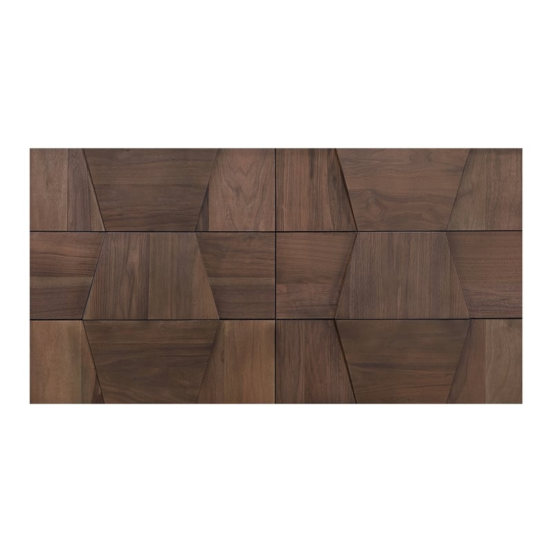 Houston Traditional Style 6-Drawer Dresser Made with wood in Walnut