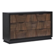 Houston Traditional Style 6-Drawer Dresser Made with wood in Walnut