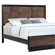 Houston Traditional Style King 4PC Bedroom Set Made With Wood in Walnut