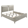 Aria Modern Queen Bed Made with Wood in Beige