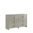 Aria Modern Style Queen 4Pc Bedroom Set Made with Wood in Beige Color